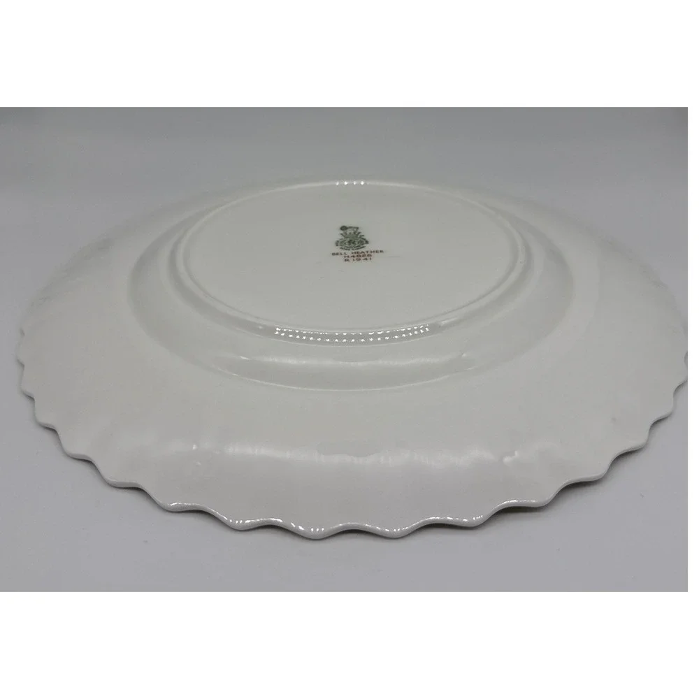 Royal Doulton Bell Heather H4828 Dinner Plate Scalloped Swirl Bone China 10.5
